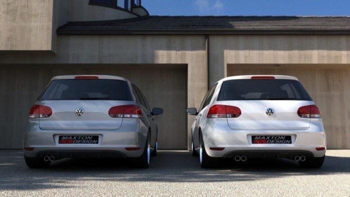 Rajout de Pare-Chocs Arrière Pour VW GOLF VI AVEC 2 ECHAPPEMENT – Image 2