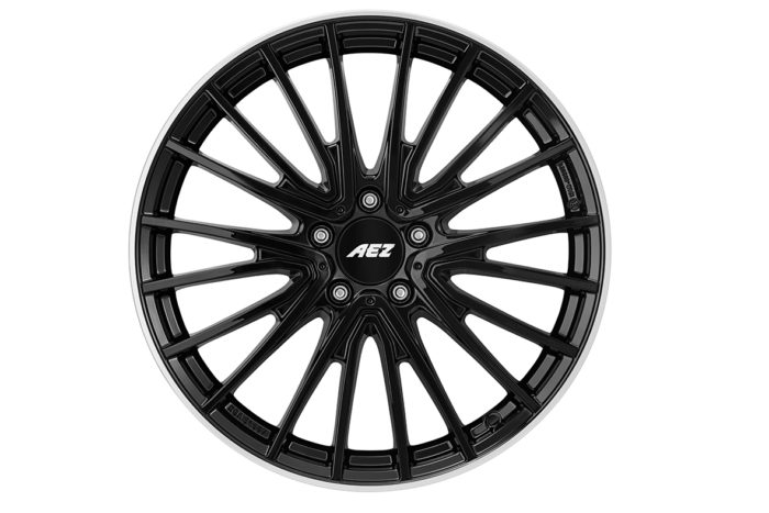 Jante AEZ Berlin Black | 19x8.5" 5x114.3 ET40 | Noir/Bord Poli – Image 2