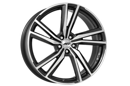 Jante AEZ North Dark | 21x8.5" 5x112 ET39 | Gunmetal/Face Miroir