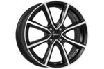 Jante DEZENT TN Dark | 17x7" 4x108 ET47.5 | Noir/Face Miroir