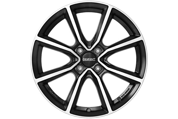 Jante DEZENT TN Dark | 16x6" 4x100 ET50 | Noir/Face Miroir – Image 2