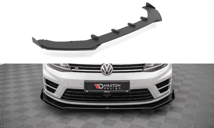 Street Pro Lame de Pare-Chocs Avant Pour  V.1 + Flaps VW Golf R Mk7 – Image 1