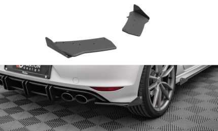 Street Pro Lame de Pare-Chocs Arrière Pour  + Flaps VW Golf R Mk7