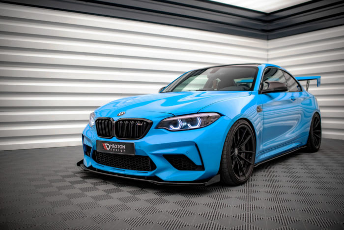 Street Pro Lame de Pare-Chocs Avant Pour  V.1 + Flaps BMW M2 Competition F87 – Image 4