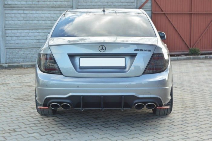 Diffuseur Arrière & Lame de Pare-Chocs Arrière Pour Mercedes-Benz C Sedan / Estate AMG-Line W204 / S204 – Image 4