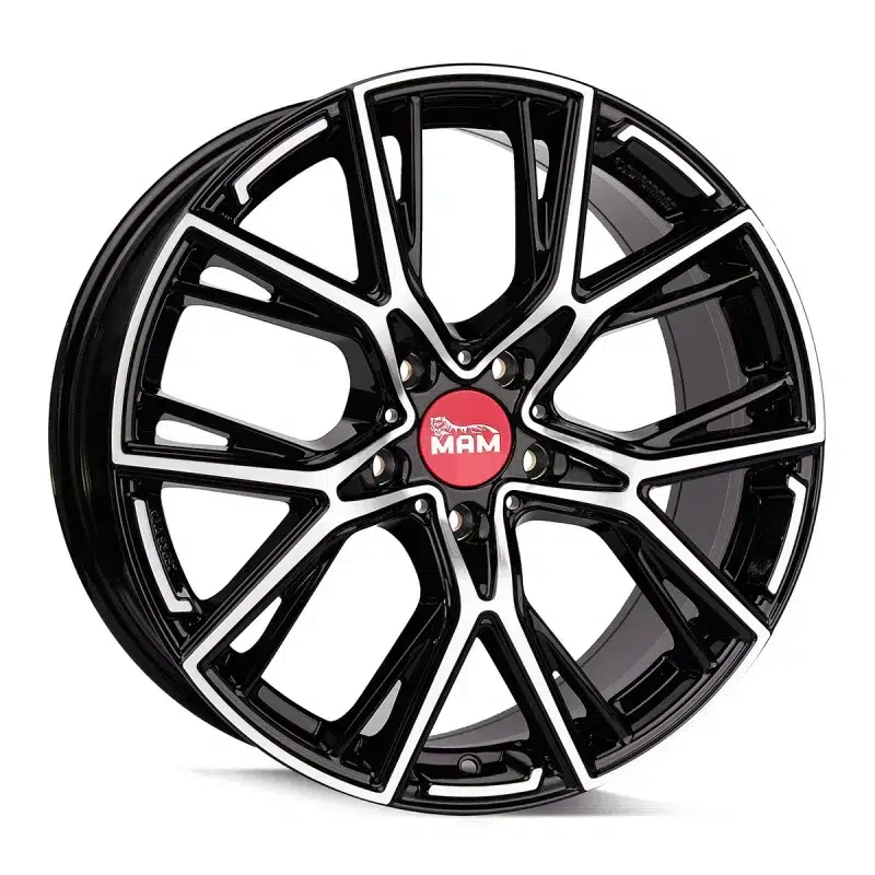 Jante MAM B4 19x8.5" 5x120 ET50 65.1 Noir / Face poli