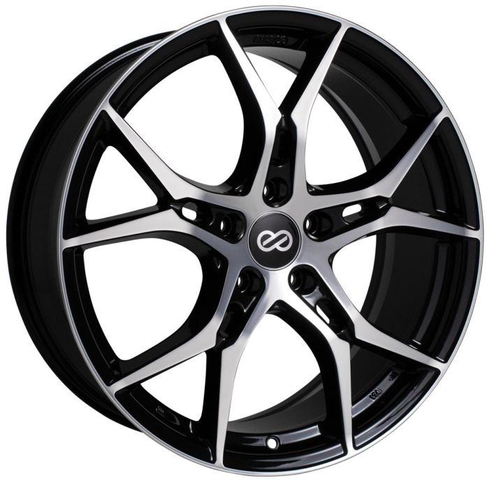 Jantes Enkei VULCAN | 19x8" 5x114.3 ET45 | Noir / Face poli