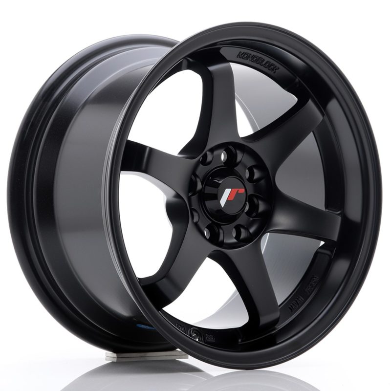 Jante Japan Racing JR-3 15x8" 4x100/114.3 ET25 | Noir Mat / Satiné