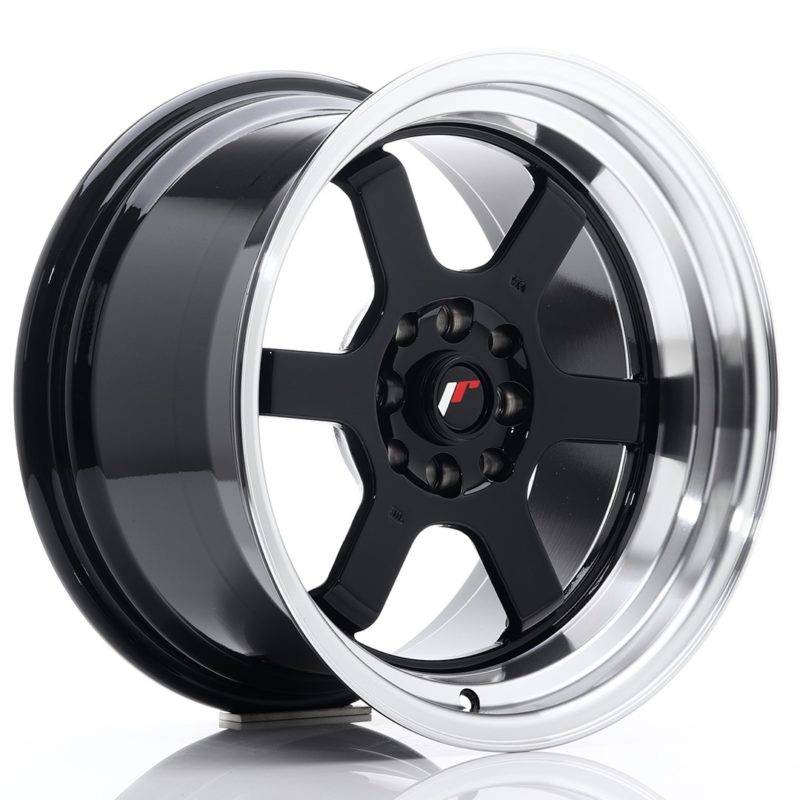 Jante Japan Racing JR-12 16x9" 4x100/114.3 ET10 | Noir / Brillant