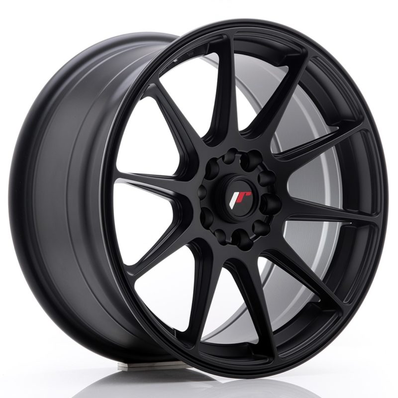 Jante Japan Racing JR-11 17x8.25" 5x112/114.3 ET35 | Noir Mat / Satiné