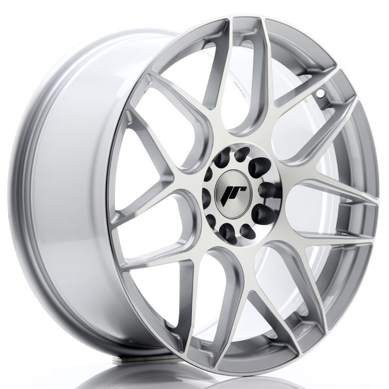 Jante Japan Racing JR-18 18x8.5" 5x112/114.3 ET40 | Gris Argenté / Poli