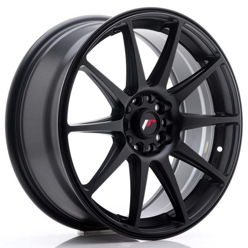 Jante Japan Racing JR-11 18x7.5" 5x112/114.3 ET40 | Noir Mat / Satiné
