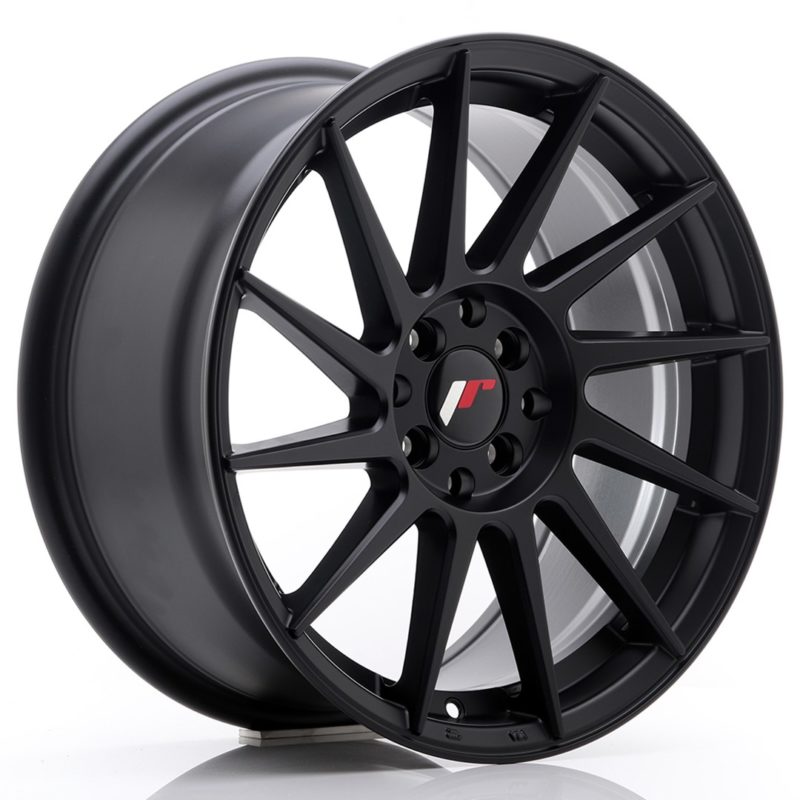 Jante Japan Racing JR-22 17x8" 5x100/114.3 ET35 | Noir Mat / Satiné