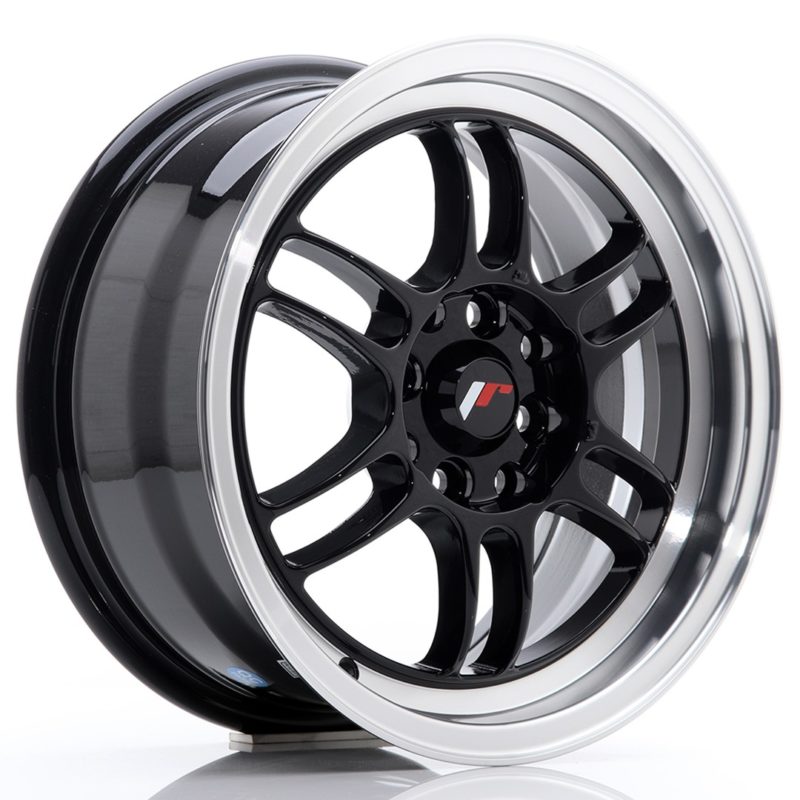 Jante Japan Racing JR-7 15x7" 4x100/114.3 ET38 | Noir / Brillant