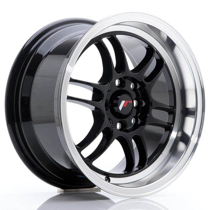 Jante Japan Racing JR-7 15x8" 4x100/114.3 ET35 | Noir / Brillant
