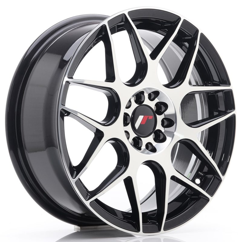 Jante Japan Racing JR-18 17x7" 4x100/114.3 ET40 | Noir Brillant / Poli
