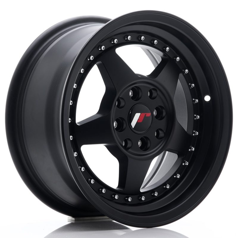Jante Japan Racing JR-6 15x7" 4x100/114.3 ET35 | Noir Mat / Satiné