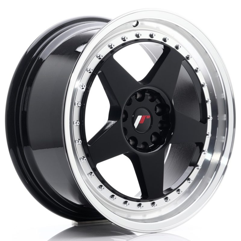Jante Japan Racing JR-6 18x8.5" 5x114.3/120 ET22 | Noir / Brillant