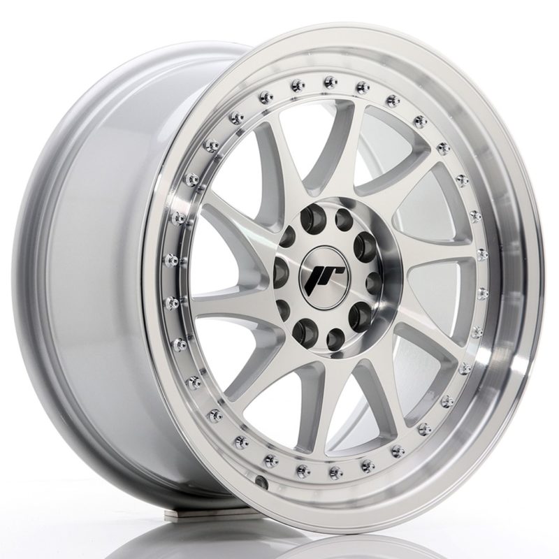 Jante Japan Racing JR-26 17x8" 4x100/114.3 ET35 | Gris Argenté / Poli