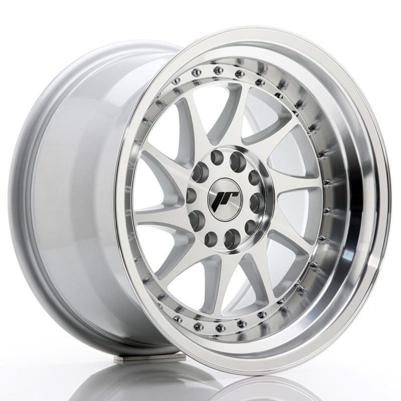 Jante Japan Racing JR-26 17x10" 5x114.3/120 ET20 | Gris Argenté / Poli