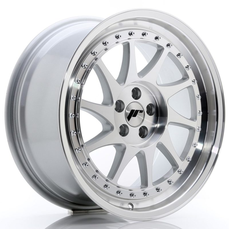 Jante Japan Racing JR-26 18x8.5" 5x100 ET35 | Gris Argenté / Poli