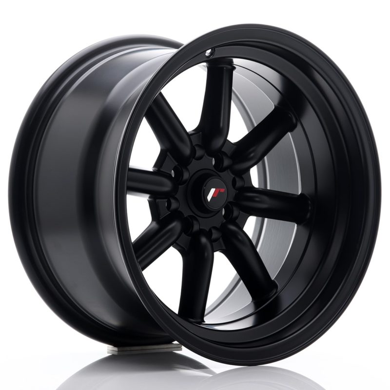 Jante Japan Racing JR-19 16x9" 4x100/114.3 ET-15 | Noir Mat / Satiné
