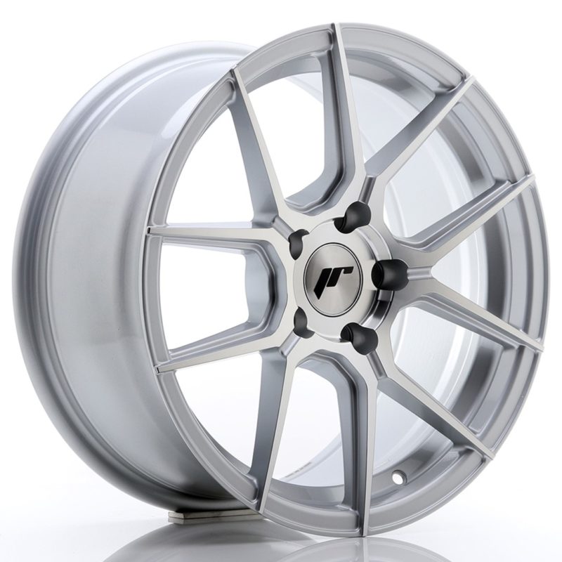 Jante Japan Racing JR-30 17x8" 5x112 ET40 | Gris Argenté | Face Polie