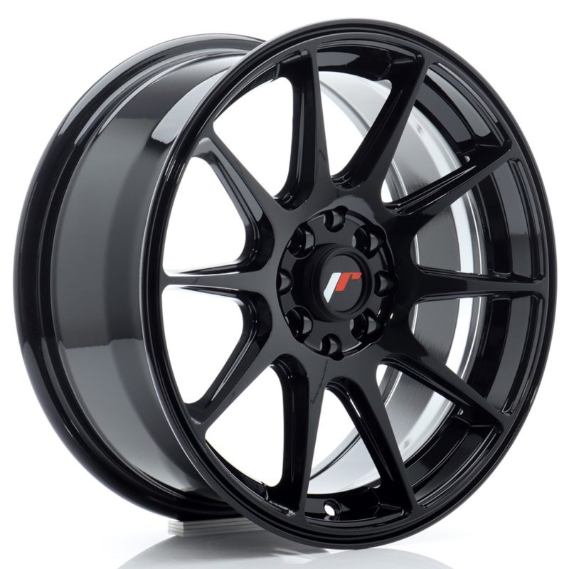 Jante Japan Racing JR-11 16x7" 5x100/114.3 ET30 | Noir Brillant