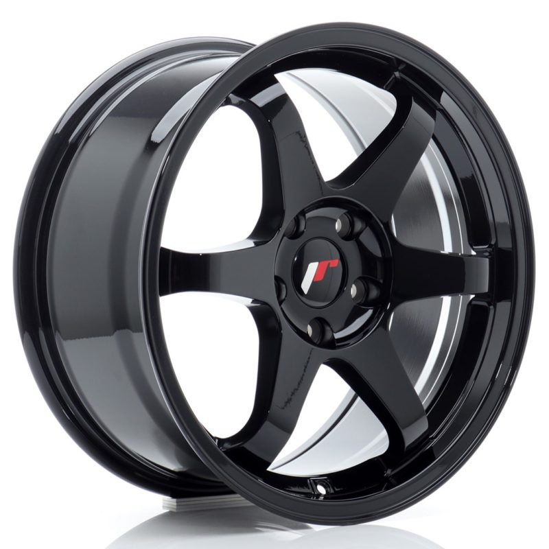 Jante Japan Racing JR-3 17x8" 5x114.3 ET35 | Noir Brillant