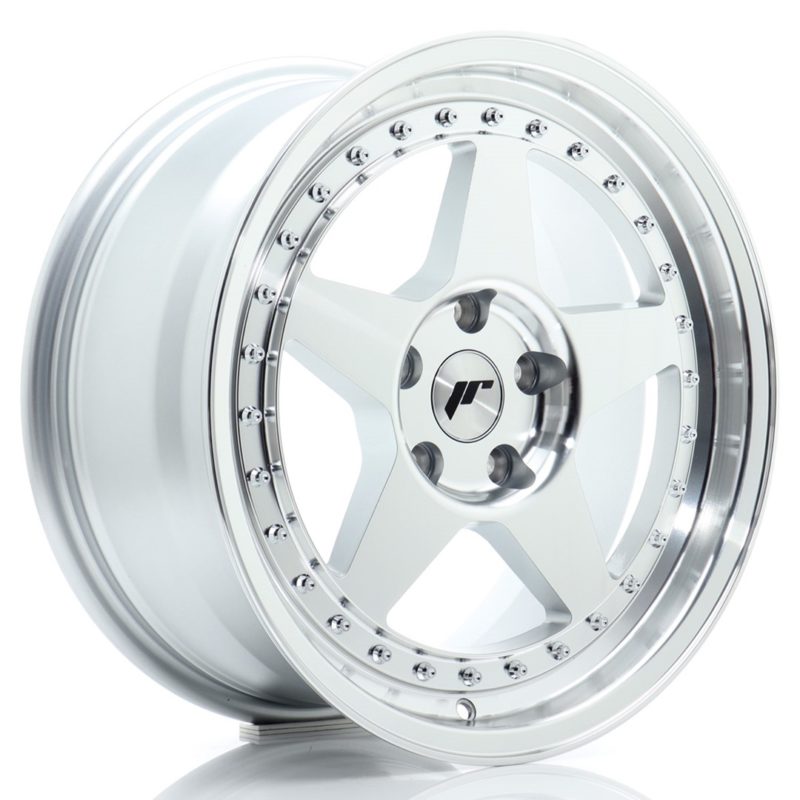 Jante Japan Racing JR-6 17x8" 5x112 ET35 | Gris Argenté Poli