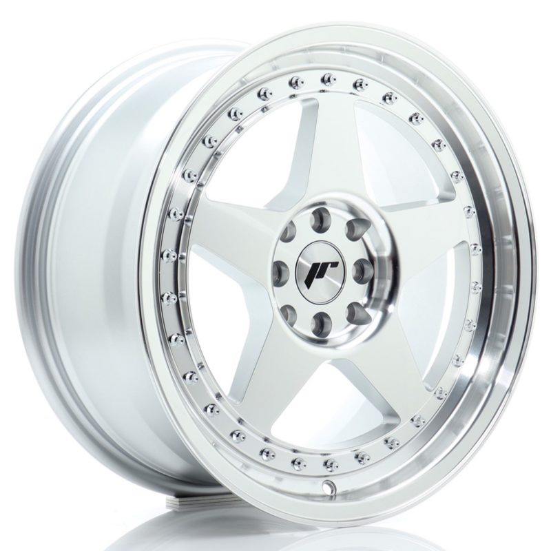 Jante Japan Racing JR-6 17x8" 5x114.3/120 ET35 | Gris Argenté Poli