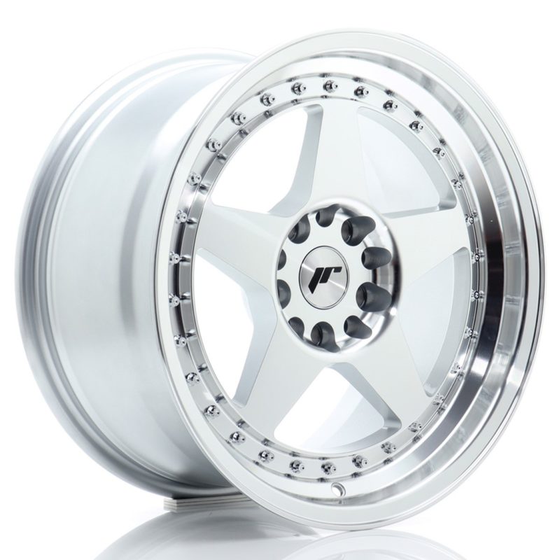 Jante Japan Racing JR-6 17x9" 5x114.3/120 ET25 | Gris Argenté Poli