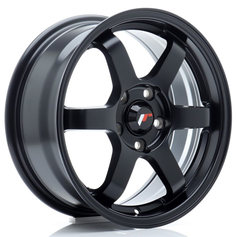 Jante Japan Racing JR-3 16x7" 4x108 ET25 | Noir Mat