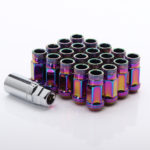 Pack d'Ecrous JN1 Arc-en-ciel en Acier M12x1.25