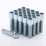 Pack de Vis de Roue Longues en Argent M12x1.5