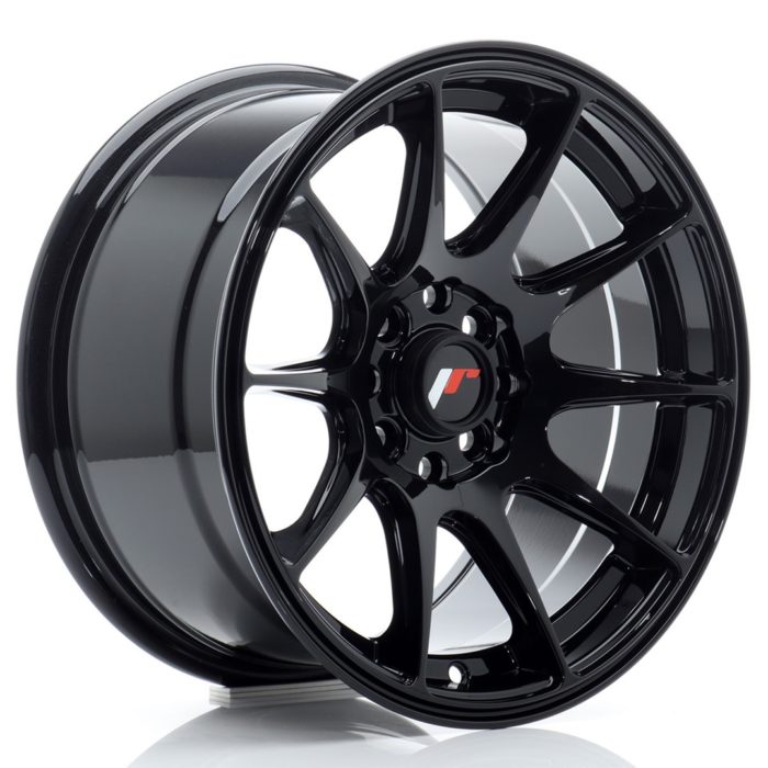 Jante Japan Racing JR-11 15x8" 4x100/114.3 ET25 | Noir Brillant