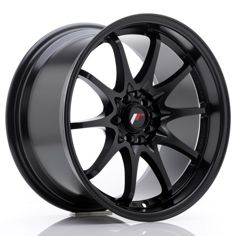Jante Japan Racing JR-5 17x9.5" 5x100/114.3 ET25 | Noir Mat / Satiné