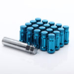 Pack d'Ecrous JN3 Bleu en Acier M12x1.25