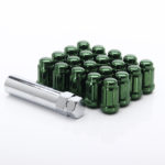 Pack d'Ecrous JN2 Vert en Acier M12x1.25
