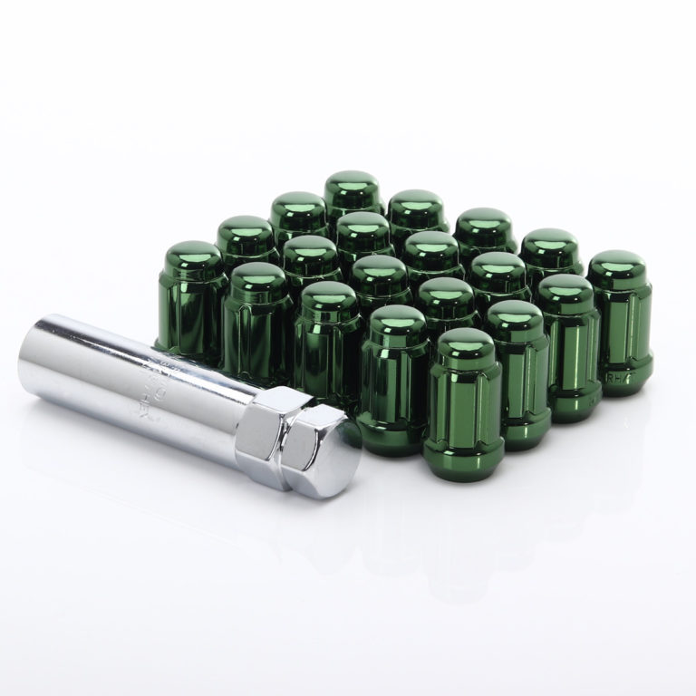 Pack d'Ecrous JN2 Vert en Acier M12x1.25