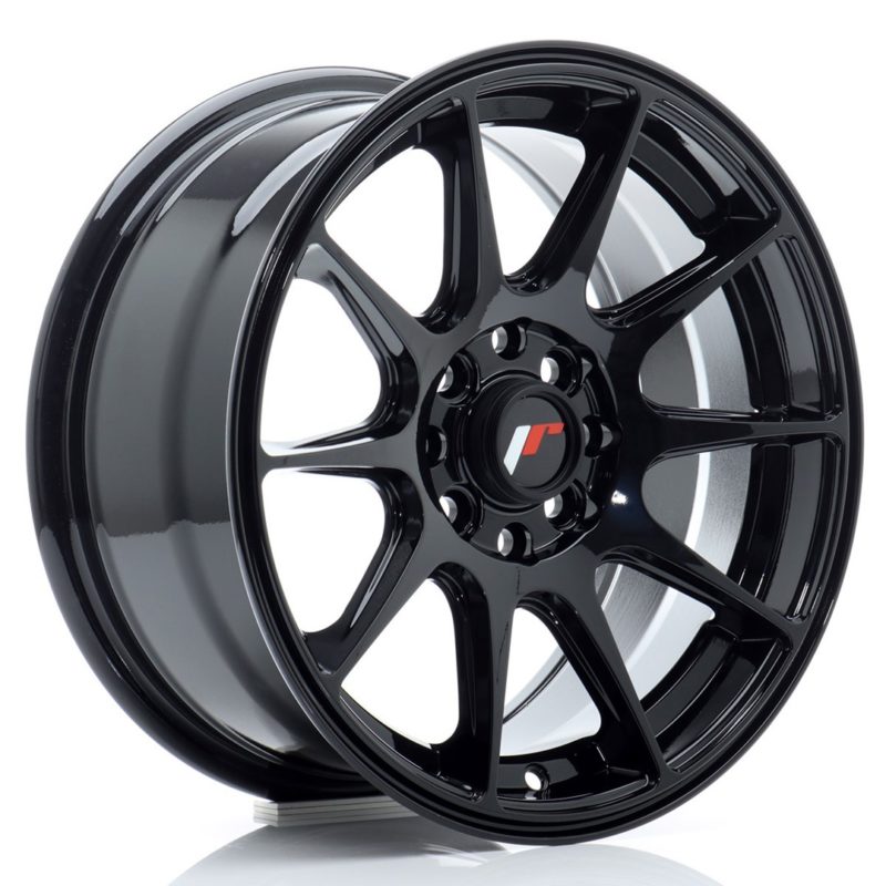 Jante Japan Racing JR-11 15x7" 4x100/114.3 ET30 | Noir Brillant