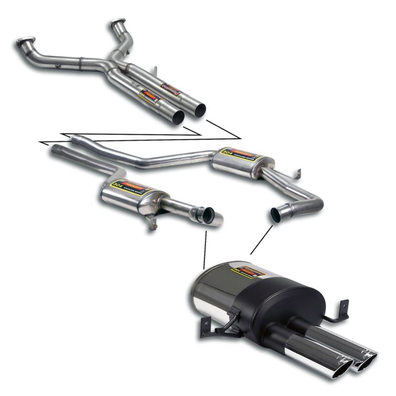 Supersprint Ligne 100% inox pour Porsche 928 gts (5.4l v8 - 350 hp) '92 -> '95 chez RD Shop