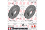 Kit de 2 Disques de frein 286 mm ZIMMERMANN Black Z 150.1269.53 BMW E36 | E46 | Z4 E85 – Image 2