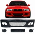 Pare-Chocs Avant Sport Pour BMW E46 Berline & Touring 98-01 Avec antibrouillards Noir/Smoke