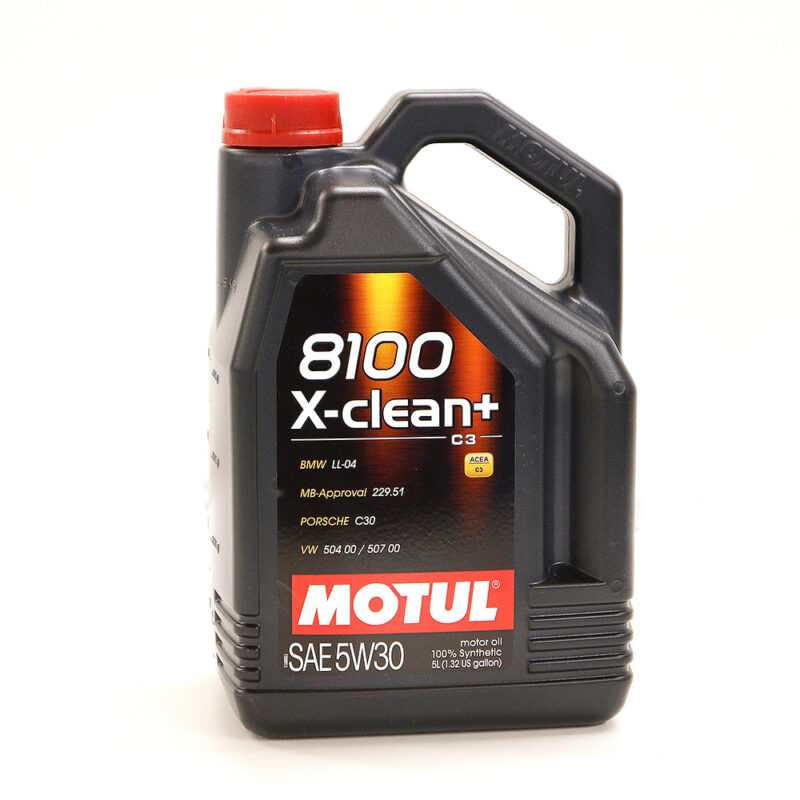 5L Huile Motul 5W30 8100 X-Clean+ (BMW LL-04