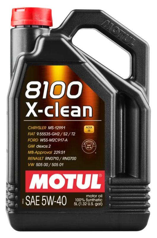 5L Huile Motul 5W40 8100 X-Clean (VAG