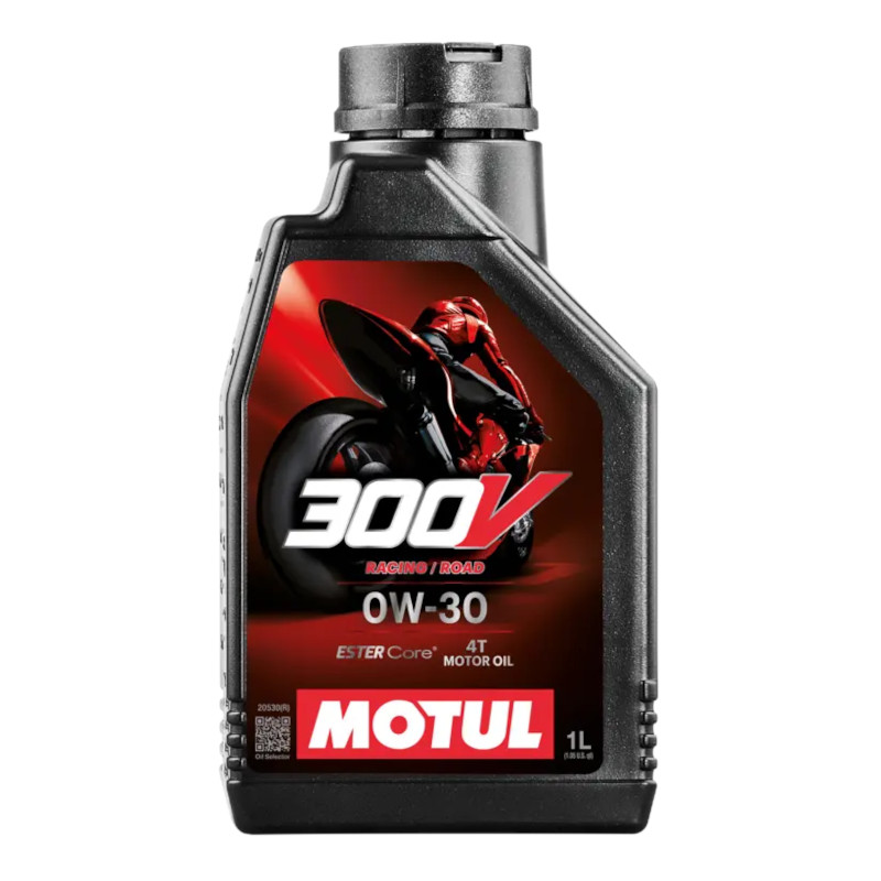 Huile Moto Motul 300V 4T Road Racing 0W30 (1L)