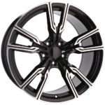 Jantes 20 pouces Racing Line Flow Forming pour BMW X5 X6 X7 finition MB poli noir – Image 7