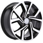 Style sportif affirmé Jantes Racing Line 15 pouces MB poli+noir pour VW Polo et Skoda Fabia – Image 5