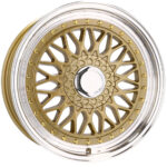 Jantes Racing Line 15 pouces finition Gold pour BMW E30 MX-5 VW compatibles diverses – Image 6